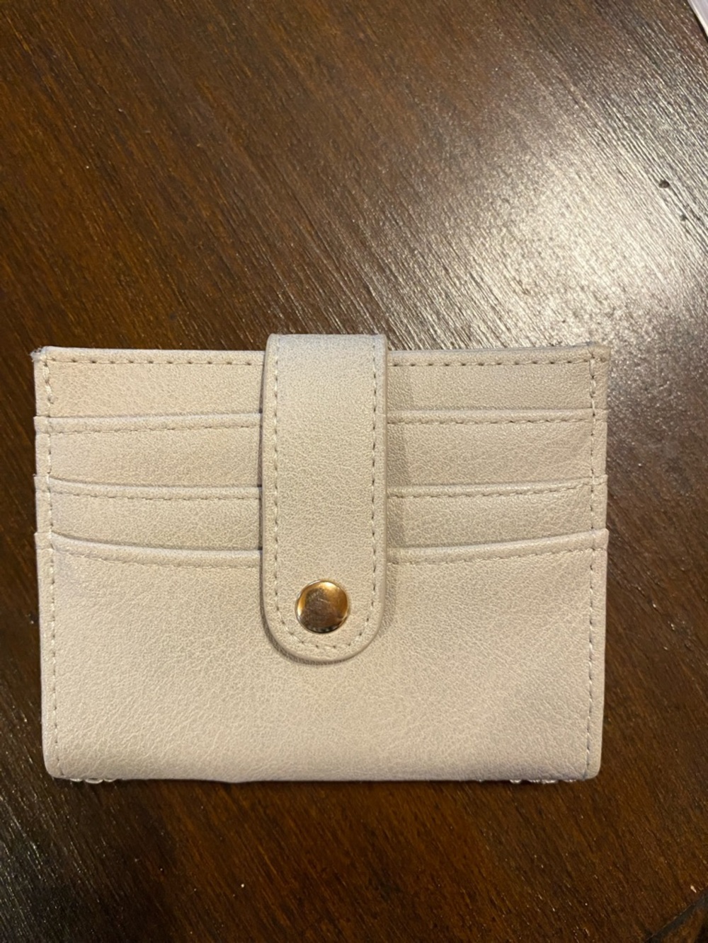 $10-12 slot-Compact Light Beige Card Wallet